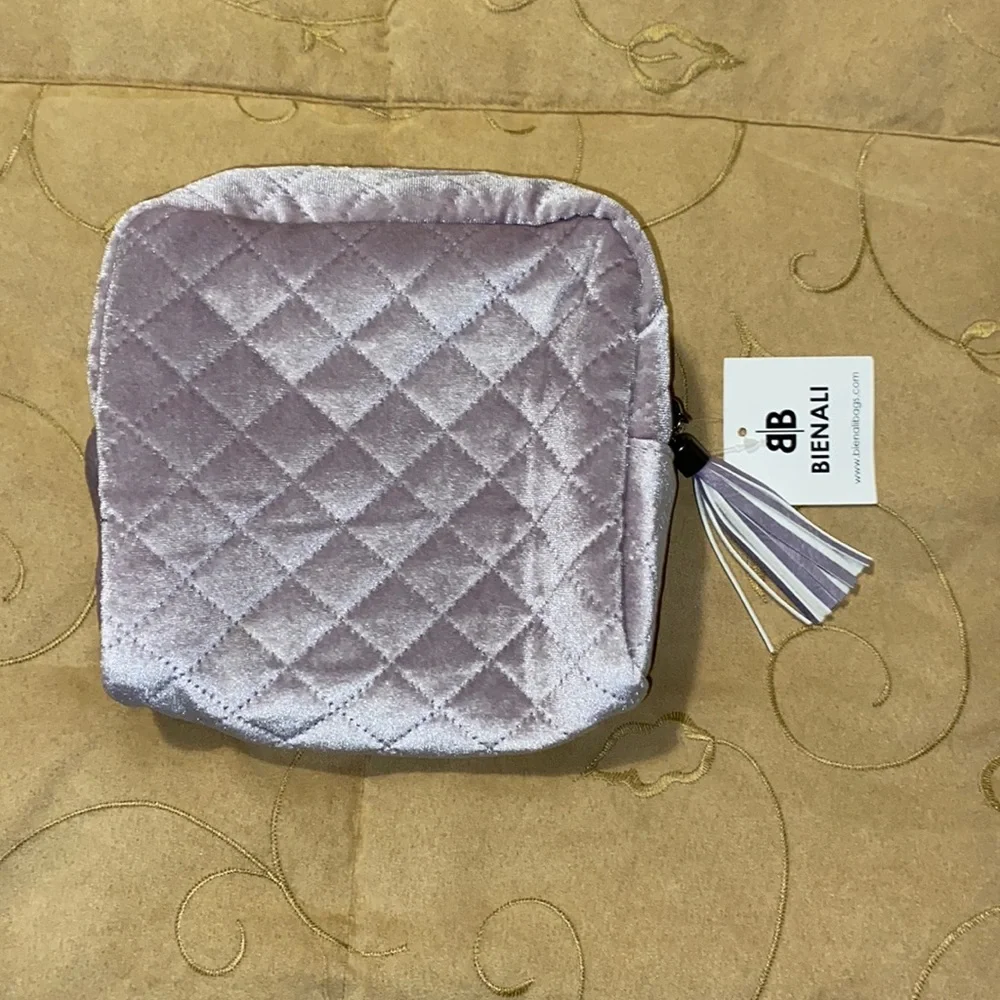 💜NWT Bienali Purple Velvet Bag